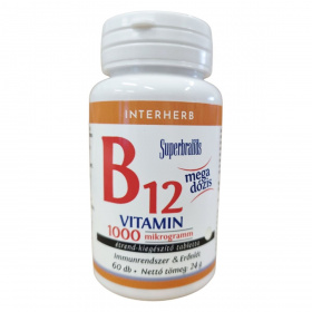 Interherb B12-vitamin 1000mcg tabletta 60db