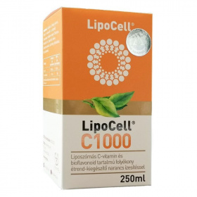 Lipocell liposzómás C-vitamin tartalmú folyékony étrend-kiegészítő 250ml