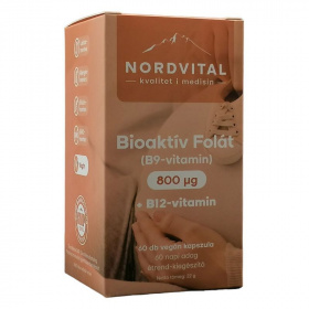 Nordvital B9-vitamin (folát, 800mcg) kapszula 60db