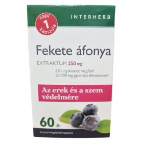 Interherb Napi 1 Fekete áfonya extraktum 250mg kapszula 60db