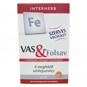 Interherb vas+folsav tabletta 60db