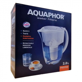 Aquaphor vízszűrő kancsó - Prestige (fehér, A5 szűrőbetéttel) 1db