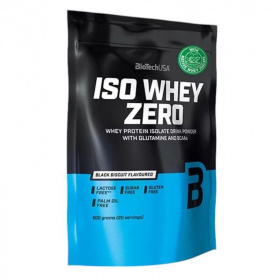 BioTechUSA Iso Whey Zero (black biscuit) tejsavó fehérjepor 500g