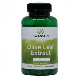 Swanson Olive Leaf Extract (Olajfalevél kivonat) 500mg kapszula 60db