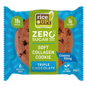Rice Up zero kollagén, protein keksz triplacsoki ízű 60g