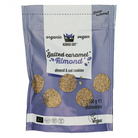 Kookie Cat Sós karamell mandulás minikeksz bio 100g
