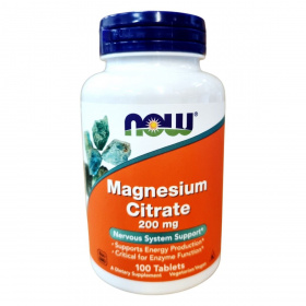 Now magnézium-citrát 200mg tabletta 100db
