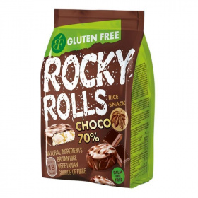 Rocky Rolls puffasztott rizs korong étcsoki bevonatban 70g