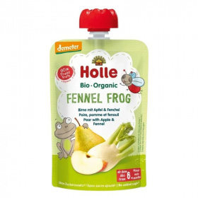 Holle bio gyümölcspüré, fennel frog - körte, alma, édeskömény 100g