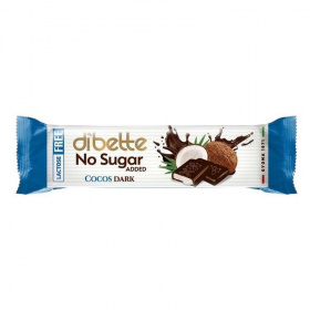 Diabette No Added Sugar szelet kókuszos krémmel töltött csokibev ostya 26g