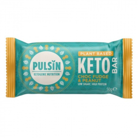 Pulsin Keto fehérjeszelet - ragacsos csoki-mogyoró 50g