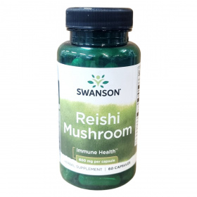 Swanson Reishi ganoderma gomba 600mg kapszula 60db