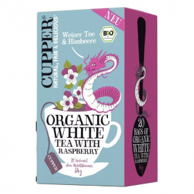 Cupper bio málnás fehér tea 20db
