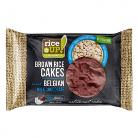 Rice Up Snack puffasztott rizs korongok - tejcsokoládés 50g