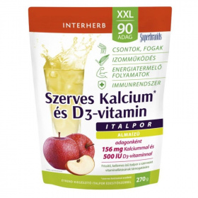 Interherb XXL Szerves Kalcium és D3-vitamin italpor 270g