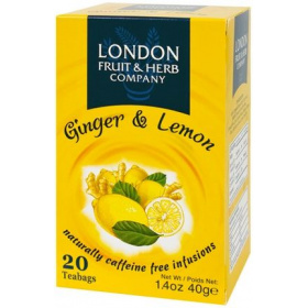 London Fruit & Herb filteres citrom-gyömbér tea 20db
