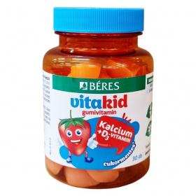 Béres VitaKid Kalcium + D3-vitamin gumivitamin gumitabletta 30db