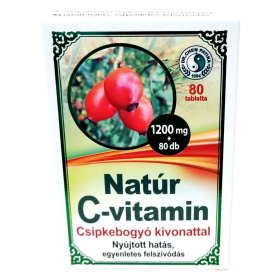 Dr. Chen C-vitamin (Natúr) tabletta csipkebogyó-kivonattal 80db