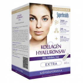 Interherb Kollagén Hyaluronsav kapszula - extra 60db