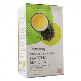 Clearspring bio Japan Matcha Sencha zöld tea 20x1,8g