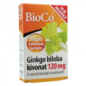 BioCo Ginkgo Biloba kivonat 120mg Megapack tabletta 90db