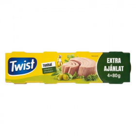 Twist tonhaltörzs olíva olajban (4x80g) 320g