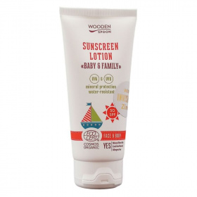 Wooden Spoon bio naptej és testápoló SPF50 100ml