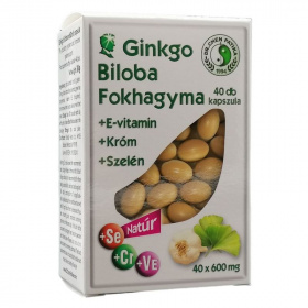 Dr. Chen Ginkgo biloba és fokhagyma kapszula krómmal és szelénnel 40db