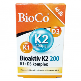 Bioco bioaktív K2 200mcg K1+D3 komplex tabletta 60db