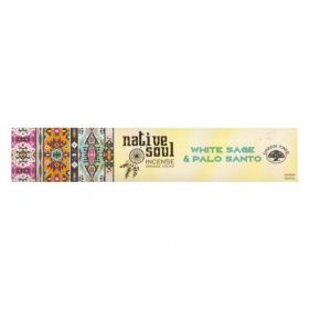 Green Tree füstölő pálca - native soul white sage palo santo 15g