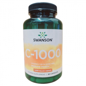 Swanson Vitamin C with Rose Hips 1000mg kapszula 90db