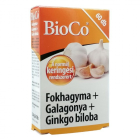 Bioco Fokhagyma + Galagonya + Ginkgo biloba tabletta 60db