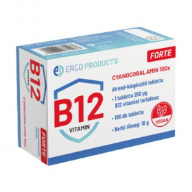 Ergo Products Cyanocobalamin Forte 250mcg B12 vitamin tabletta 100db