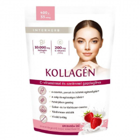 Interherb Kollagén italpor - eperkrém 400g