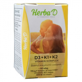 Herba-D D3 + K1 + K2 vitamin csepp 20ml