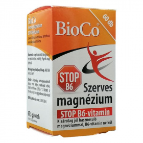 BioCo Szerves Magnézium STOP B6-vitamin tabletta 60db