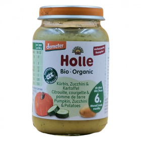 Holle Bio bébiétel - cukkini-sütőtök-burgonya 190g