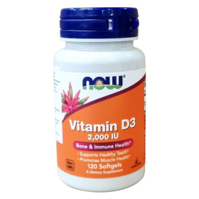 Now Foods D3-vitamin 2000IU lágyzselatin kapszula 120db