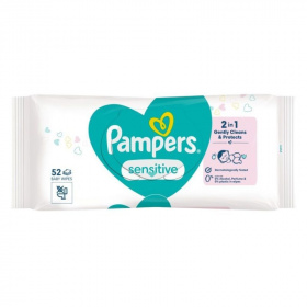 Pampers Sensitive baba nedves törlőkendő 52db