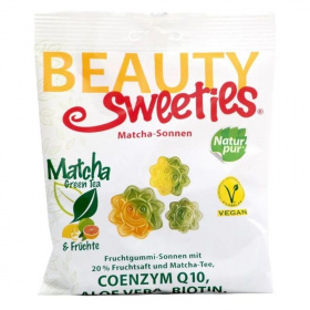 Beauty Sweeties gluténmentes vegán gumicukor matcha - napocskák 125g