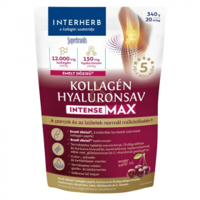 Interherb Kollagén Hyaluronsav Intense-Max porcépítő italpor - meggy ízű 340g