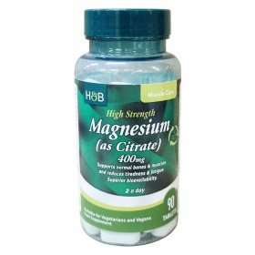 Holland & Barrett Magnézium-citrát (400mg) tabletta 90db