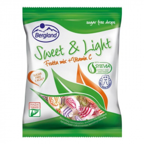 Bergland Sweet & Light cukormentes cukorka - frutta mix 60g