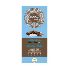 Health Market paleo milkless delight csokoládé kókusztejes, kókuszchipsszel édesítőszerrel 80g