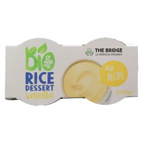 The Bridge bio rizs desszert (vanília, 2 x 130g) 260g , lejár: 2025.07.21