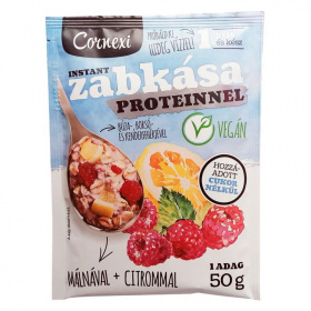 Cornexi proteines zabkása édesítőszerrel - málnás-citromos (vegán) 50g