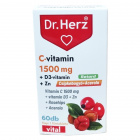 Dr. Herz C-vitamin 1500mg + D3 + Zn csipkebogyóval és acerola kivonattal RETARD filmtabletta 60db 