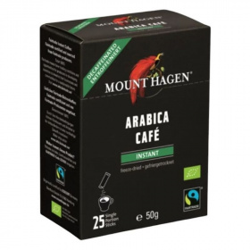 Mount Hagen bio kávé adagok - instant, koffeinmentes (25x2g) 25db