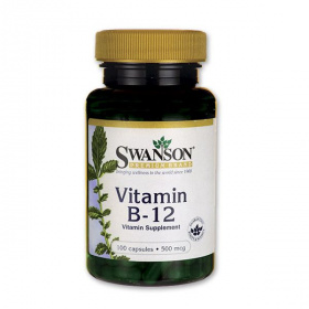 Swanson B12-vitamin 500mcg (kobalamin) kapszula 100db