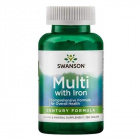 Swanson Multi with Iron multivitamin vassal komplex tabletta 130db Swanson Multi with Iron multivitamin vassal komplex tabletta 130db